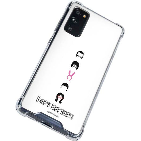 Bobs Burgers Silhouette Galaxy S20 FE Clear Case